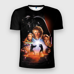 Футболка спортивная мужская Звездные войны - Месть ситхов, цвет: 3D-принт