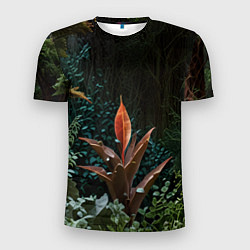 Футболка спортивная мужская Объемные растения, цвет: 3D-принт