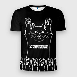 Футболка спортивная мужская Scorpions: cat rock, цвет: 3D-принт