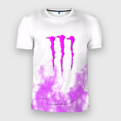 Мужская спорт-футболка Monster energy neon flame