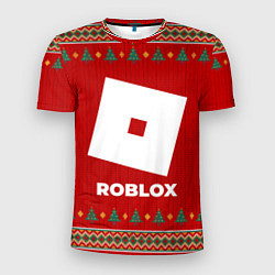 Футболка спортивная мужская Roblox new year, цвет: 3D-принт