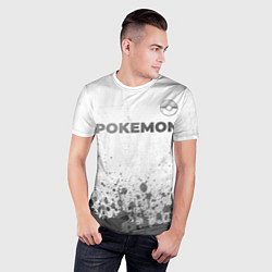 Футболка спортивная мужская Pokemon - white gradient посередине, цвет: 3D-принт — фото 2