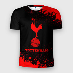 Футболка спортивная мужская Tottenham - red gradient, цвет: 3D-принт