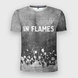 Футболка спортивная мужская In Flames - grey gradient посередине, цвет: 3D-принт