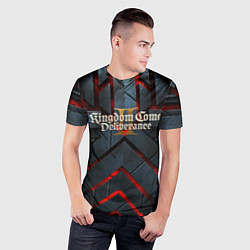 Футболка спортивная мужская Kingdom Come Deliverance 2 каменные плиты, цвет: 3D-принт — фото 2