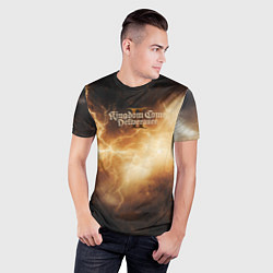 Футболка спортивная мужская Kingdom Come Deliverance 2 желтые молнии, цвет: 3D-принт — фото 2