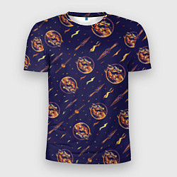 Мужская спорт-футболка Mortal Kombat logo pattern