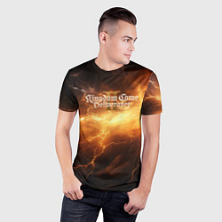 Футболка спортивная мужская Kingdom Come Deliverance 2 молния, цвет: 3D-принт — фото 2