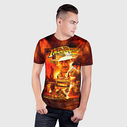 Футболка спортивная мужская Indiana Jones and the raiders of the lost ark, цвет: 3D-принт — фото 2