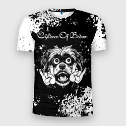 Футболка спортивная мужская Children of Bodom рок пес, цвет: 3D-принт