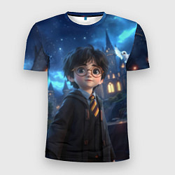 Футболка спортивная мужская Гарри Поттер в галстуке, цвет: 3D-принт