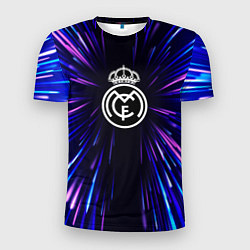 Футболка спортивная мужская Real Madrid neon energy, цвет: 3D-принт