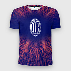 Футболка спортивная мужская AC Milan red energy, цвет: 3D-принт