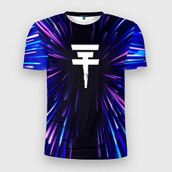 Футболка спортивная мужская Tokio Hotel neon energy, цвет: 3D-принт