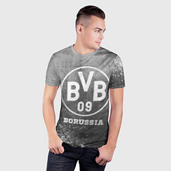 Футболка спортивная мужская Borussia - grey gradient, цвет: 3D-принт — фото 2