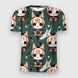 Мужская спорт-футболка Анимешный лис фенек