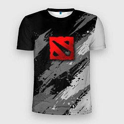 Футболка спортивная мужская Dota 2 - монохромный серый, цвет: 3D-принт