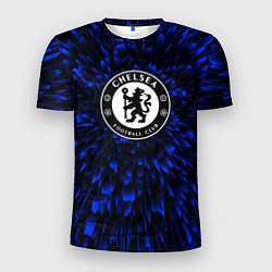 Футболка спортивная мужская Chelsea blue energy, цвет: 3D-принт