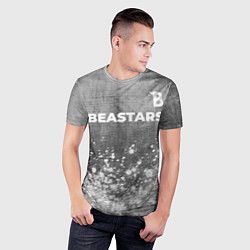 Футболка спортивная мужская Beastars - grey gradient посередине, цвет: 3D-принт — фото 2