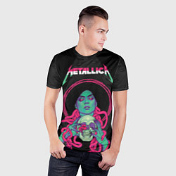Футболка спортивная мужская Metallica - witch with the skull, цвет: 3D-принт — фото 2