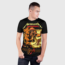 Футболка спортивная мужская Metallica - octopus monster, цвет: 3D-принт — фото 2