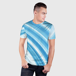 Футболка спортивная мужская Акварель, цвет: 3D-принт — фото 2