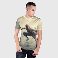 Футболка спортивная мужская Человек паук в прыжке, цвет: 3D-принт — фото 2