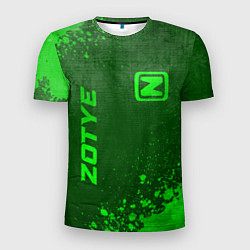 Футболка спортивная мужская Zotye - green gradient вертикально, цвет: 3D-принт