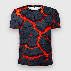 Мужская спорт-футболка Текущая в породе лава