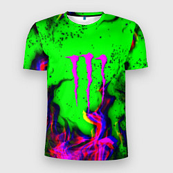 Мужская спорт-футболка Monster Energy flame