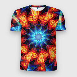 Мужская спорт-футболка Фрактальная узорная абстракция