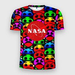 Футболка спортивная мужская NASA smile, цвет: 3D-принт
