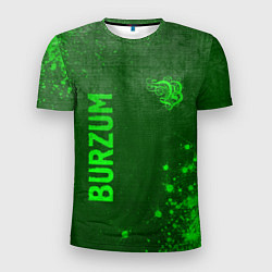 Футболка спортивная мужская Burzum - green gradient вертикально, цвет: 3D-принт