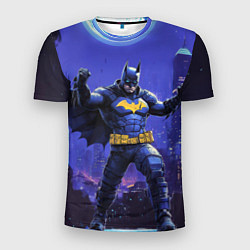 Футболка спортивная мужская Бэтмен в стойке победителя, цвет: 3D-принт
