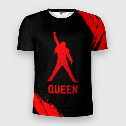 Футболка спортивная мужская Queen - red gradient, цвет: 3D-принт