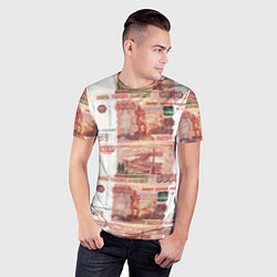Футболка спортивная мужская 5 000 рублей, цвет: 3D-принт — фото 2