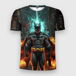 Футболка спортивная мужская Бэтмен эпик, цвет: 3D-принт