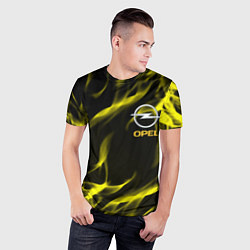 Футболка спортивная мужская Opel огненный стиль, цвет: 3D-принт — фото 2