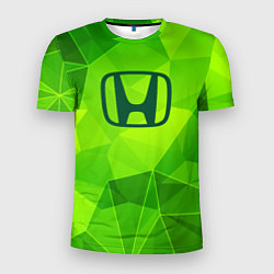 Футболка спортивная мужская Honda green poly, цвет: 3D-принт