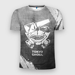 Футболка спортивная мужская Tokyo Ghoul - grey gradient, цвет: 3D-принт