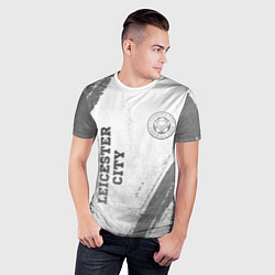 Футболка спортивная мужская Leicester City - white gradient вертикально, цвет: 3D-принт — фото 2