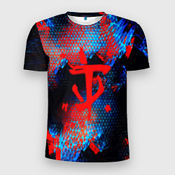 Мужская спорт-футболка Doom космическая абстракция