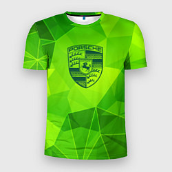 Футболка спортивная мужская Porsche green poly, цвет: 3D-принт