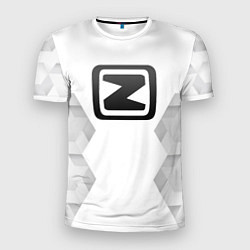 Футболка спортивная мужская Zotye white poly, цвет: 3D-принт