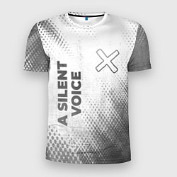 Футболка спортивная мужская A Silent Voice - white gradient вертикально, цвет: 3D-принт