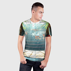 Футболка спортивная мужская Ринг под открытым небом, цвет: 3D-принт — фото 2