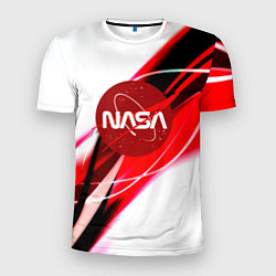 Футболка спортивная мужская Nasa абстрактные полосы, цвет: 3D-принт
