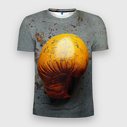 Футболка спортивная мужская Желтая боксерская перчатка, цвет: 3D-принт