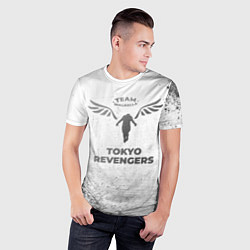 Футболка спортивная мужская Tokyo Revengers - white gradient, цвет: 3D-принт — фото 2