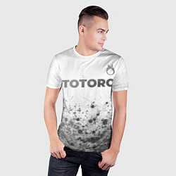 Футболка спортивная мужская Totoro - white gradient посередине, цвет: 3D-принт — фото 2